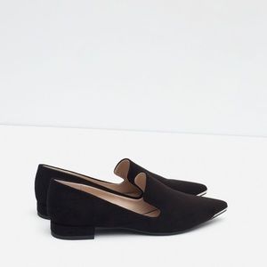 Zara Metal Pointed Toe Flat